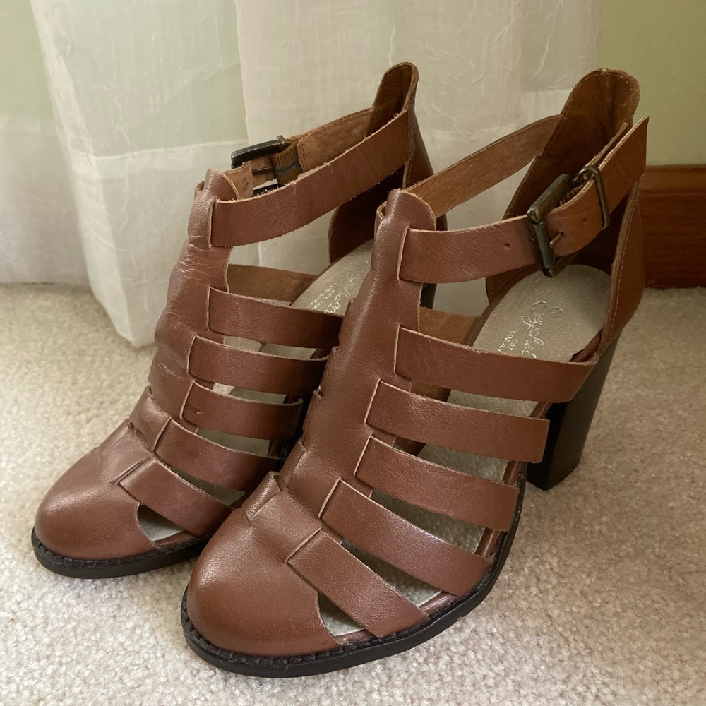 Seychelles Brown Heeled Booties